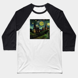 Starry Night Over Godric's Hollow Baseball T-Shirt